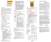 Thumbnail of document Manual - PRV240 Proving Unit